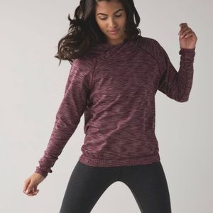 Lululemon Women’s heathered hoodie pullover sweatshirt (size 4)